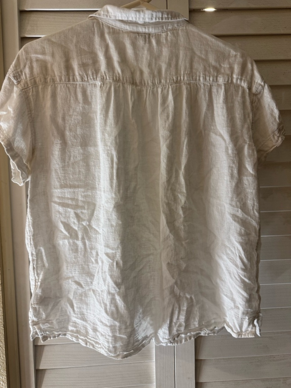 Lucky Brand White Short-Sleeve Button Down Shirt - Picture 3 of 4